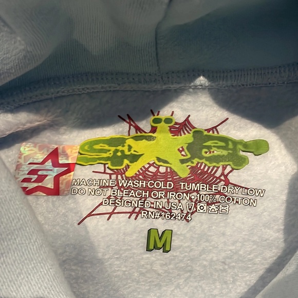 Spider hoodie 1:1 puff print / 100% cotton any colour, any size - Picture 3 of 11